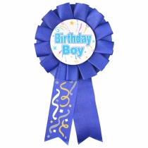 Birthday Boy Rosette 1 pc Blue